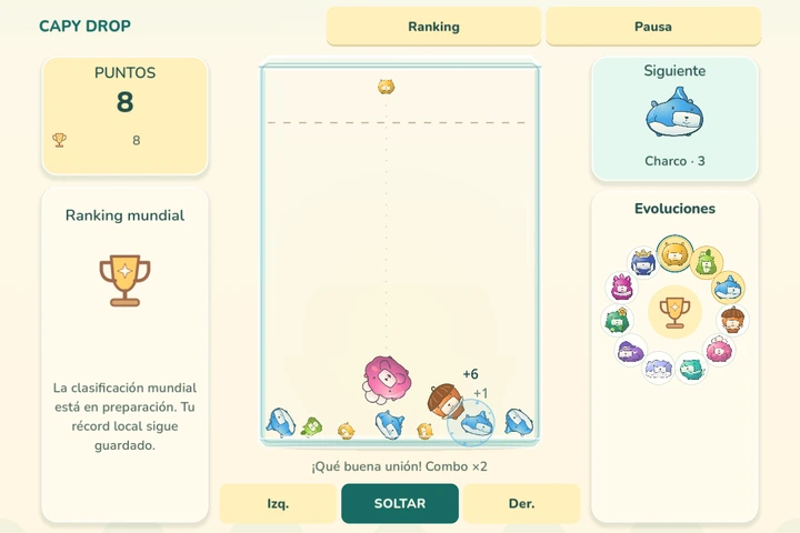 Capy Drop development screenshot 1